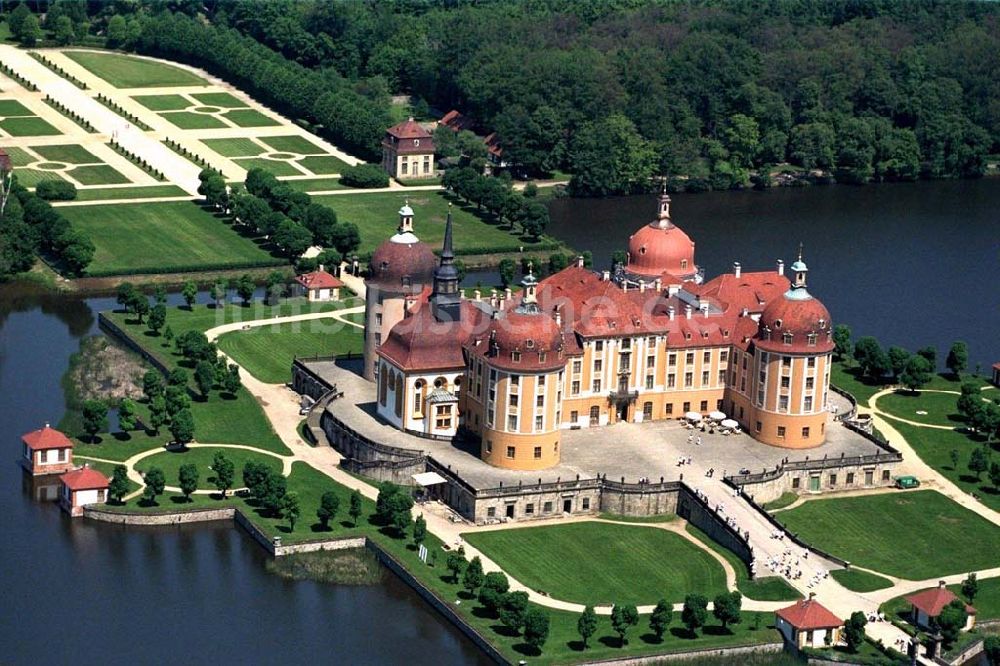 Moritzburg von oben - Schloß Moritzburg