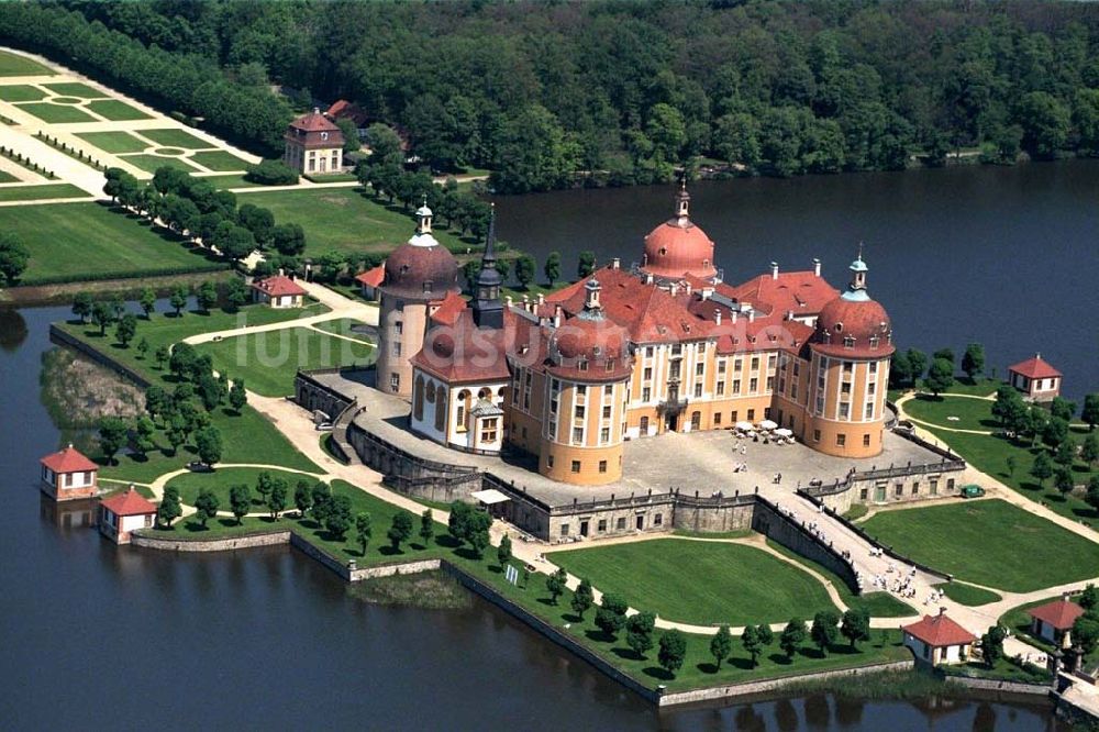 Moritzburg von oben - Schloß Moritzburg