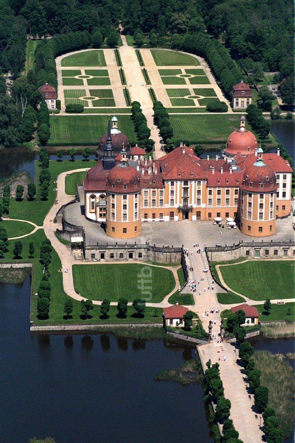 Moritzburg von oben - Schloß Moritzburg