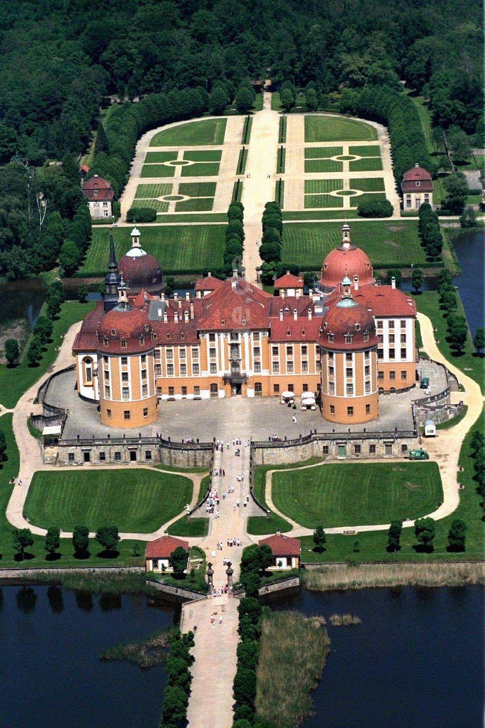 Moritzburg von oben - Schloß Moritzburg