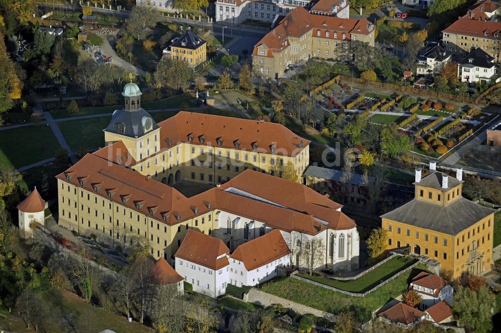 Zeitz von oben - Schloss Moritzburg Zeitz