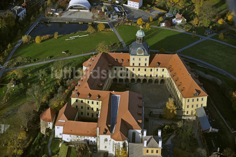 Zeitz von oben - Schloss Moritzburg Zeitz