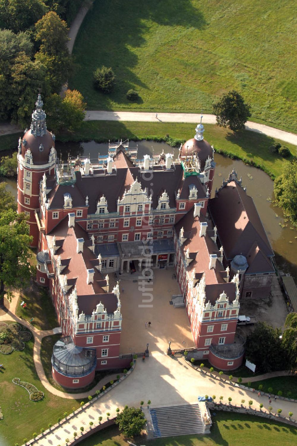 Luftaufnahme Bad Muskau - Schloss Muskau