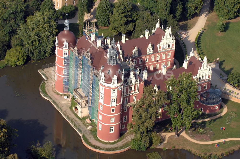 Bad Muskau aus der Vogelperspektive: Schloss Muskau