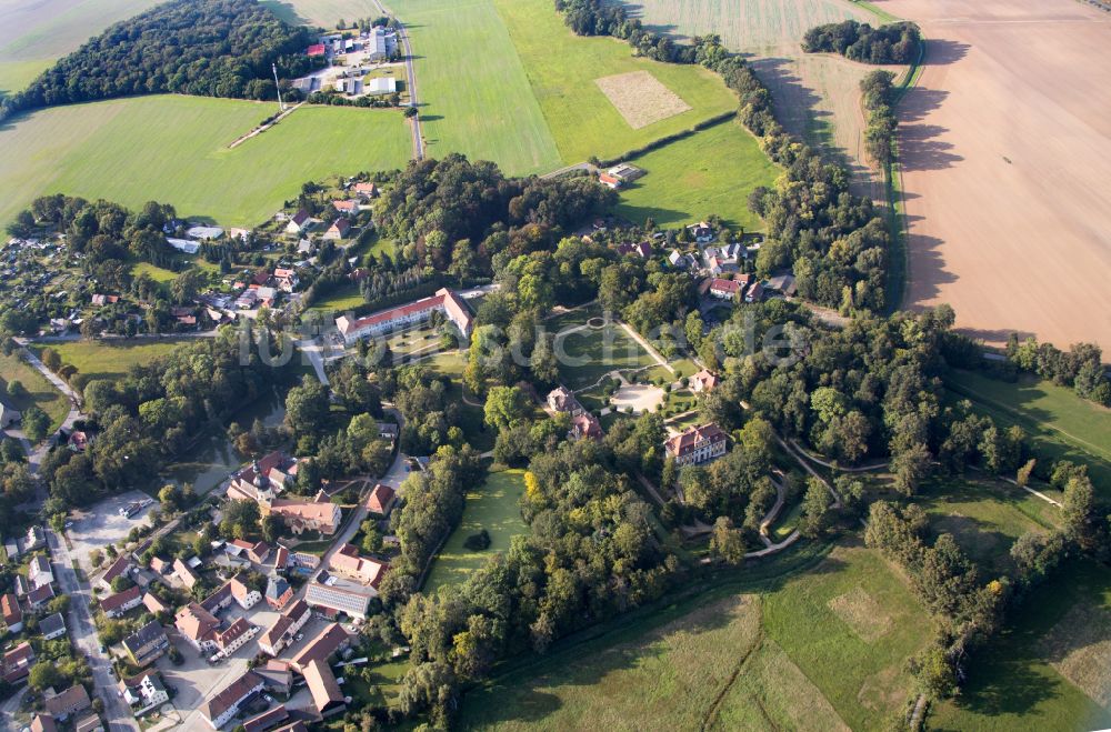 Luftbild Neschwitz - Schloß Neschwitz in Neschwitz im Bundesland Sachsen, Deutschland