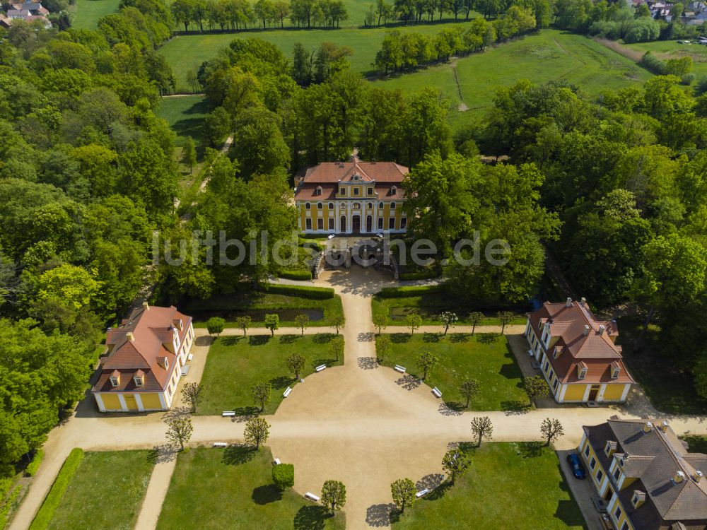 Luftaufnahme Neschwitz - Schloß Neschwitz in Neschwitz im Bundesland Sachsen, Deutschland