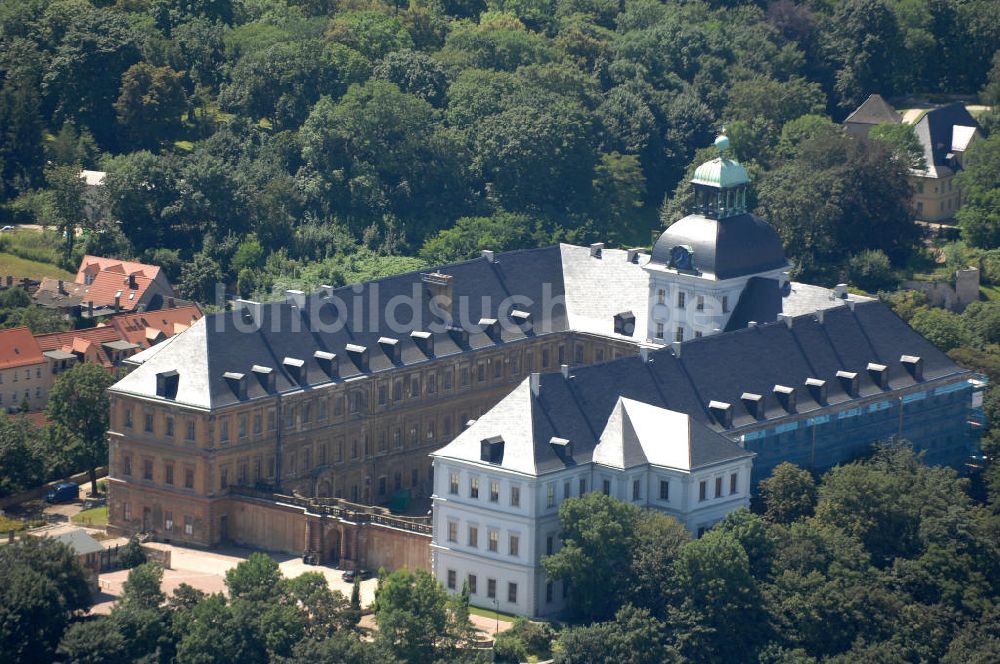 Weißemfels von oben - Schloss Neu-Augustusburg in Weißenfels / Sachsen-Anhalt