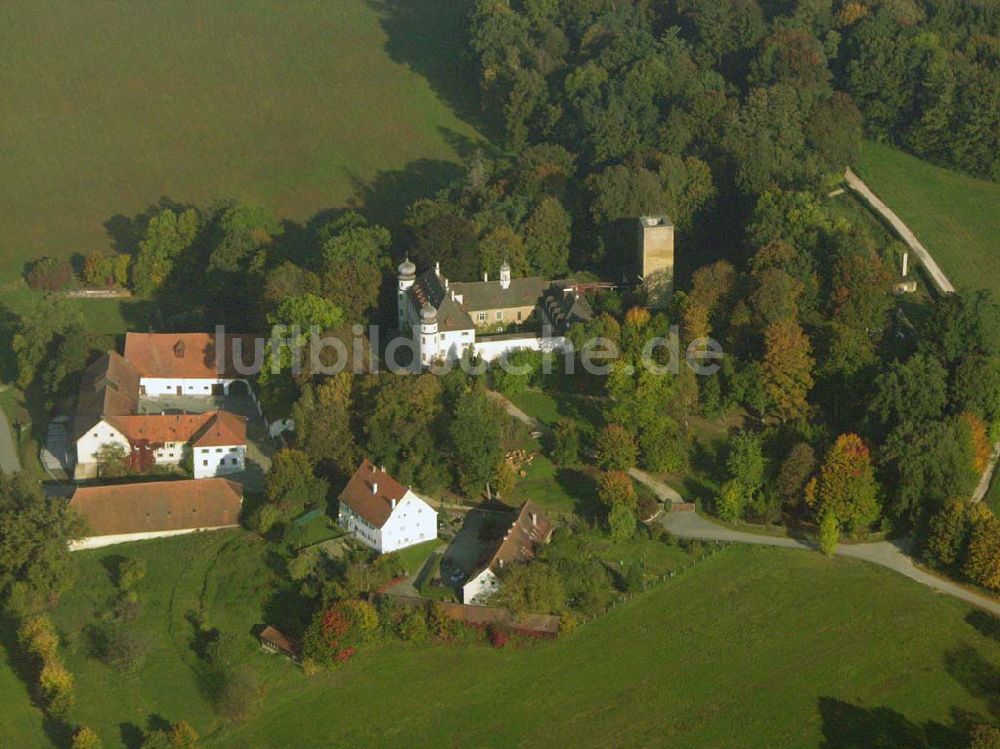 Thalmassing aus der Vogelperspektive: Schloss Neueglofsheim