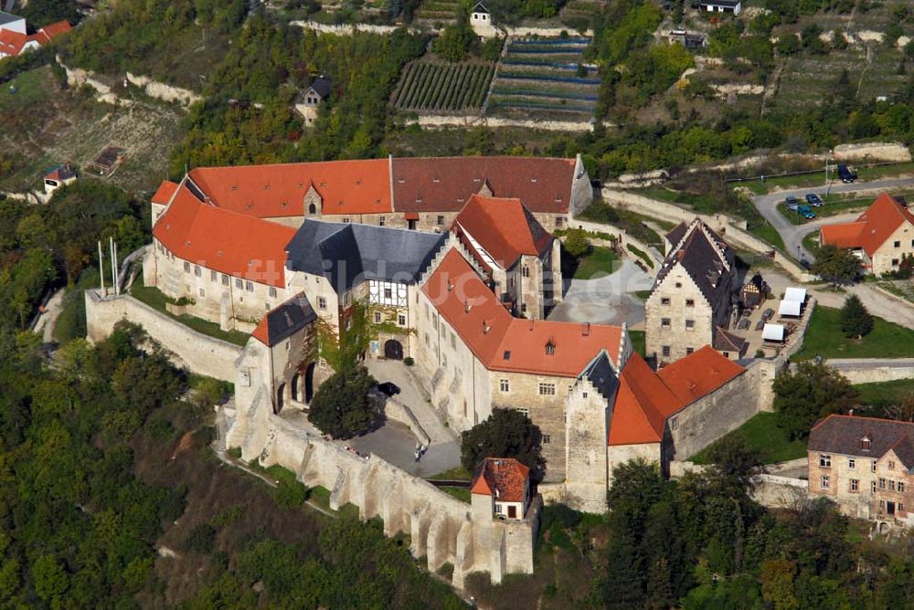 Luftaufnahme Freyburg/Unstrut - Schloss Neuenburg