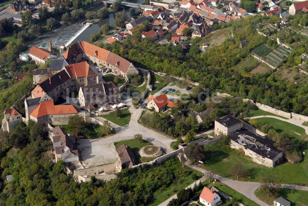 Freyburg/Unstrut von oben - Schloss Neuenburg