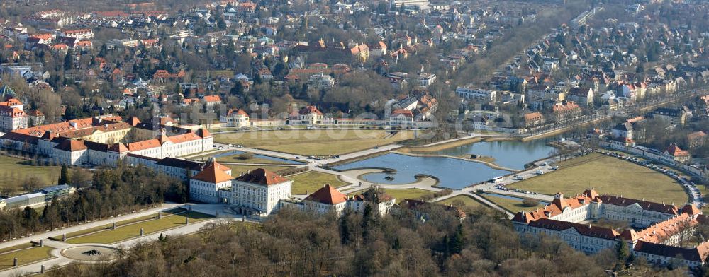 Luftbild München - Schloß Nymphenburg in München