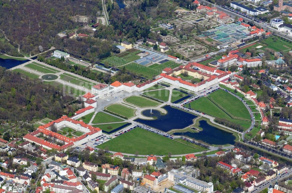 Luftbild München - Schloß Nymphenburg in München im Bundesland Bayern