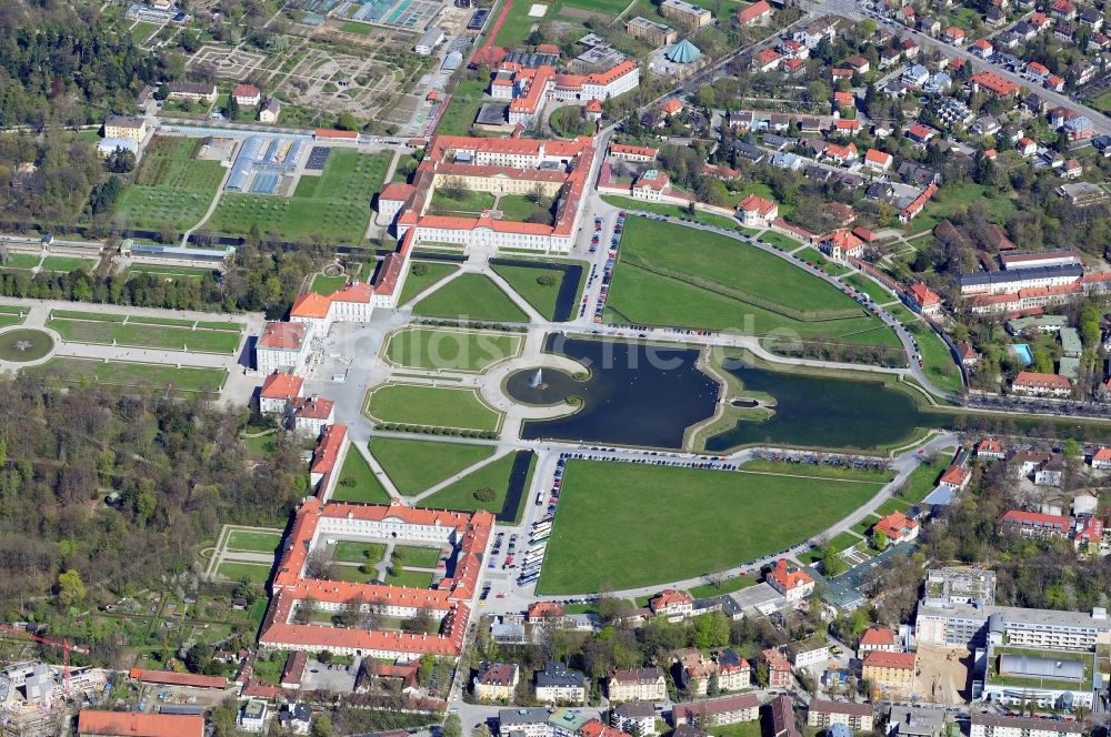 Luftaufnahme München - Schloß Nymphenburg in München im Bundesland Bayern