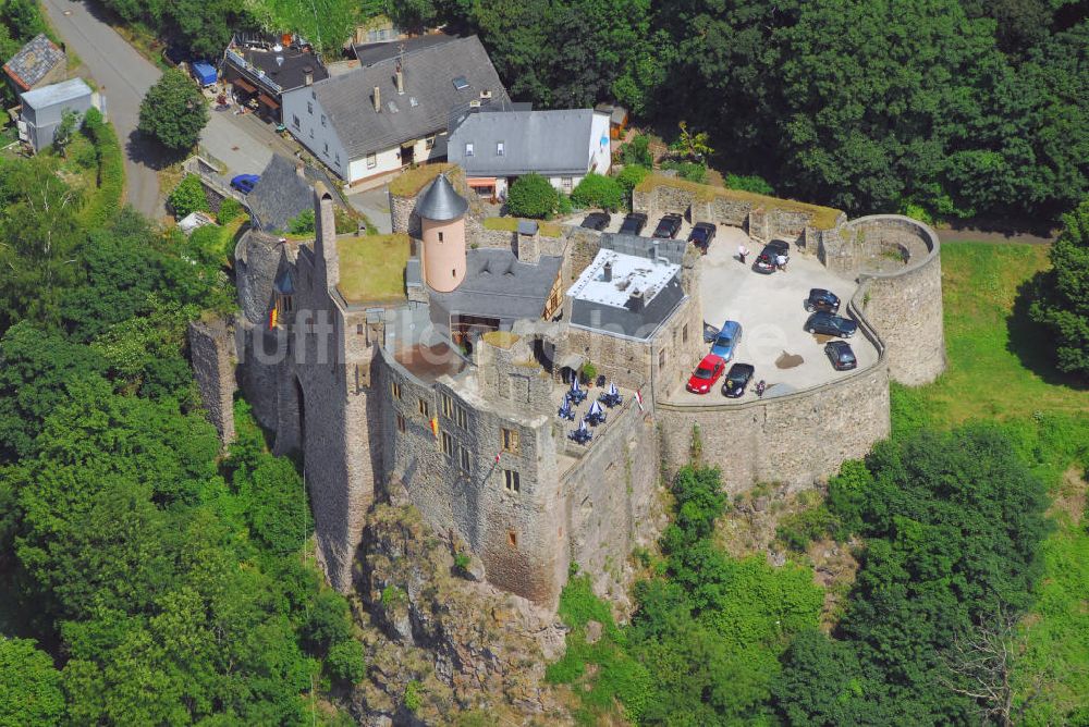 Luftaufnahme Idar-Oberstein - Schloß Oberstein bei Idar-Oberstein