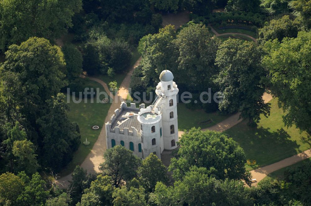 Berlin aus der Vogelperspektive: Schloss auf der Pfaueninsel in Berlin