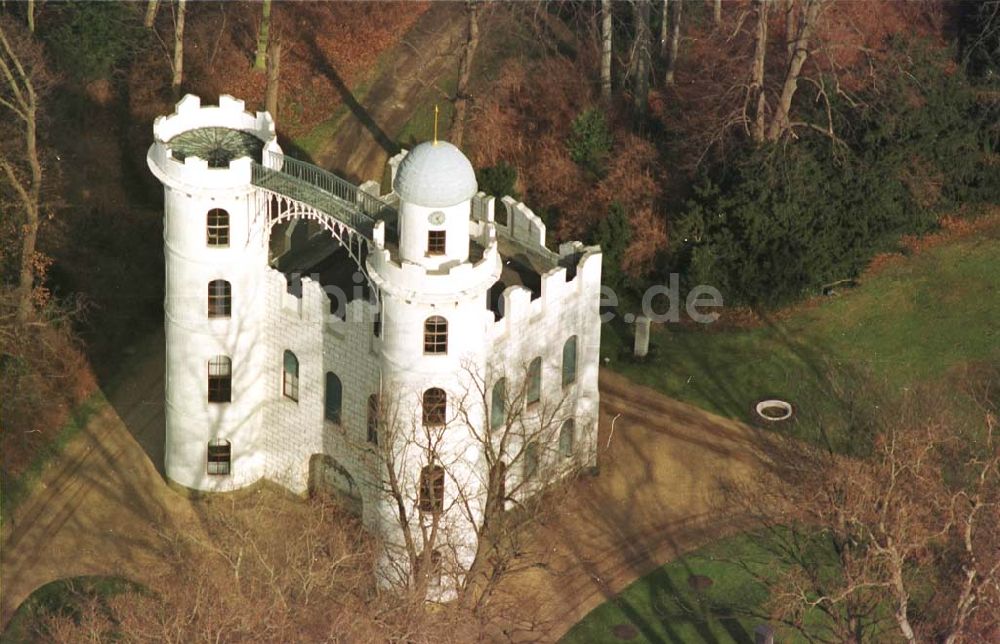 Luftaufnahme Berlin - 12.02.95 Schloss auf der Pfaueninsel am Wannsee