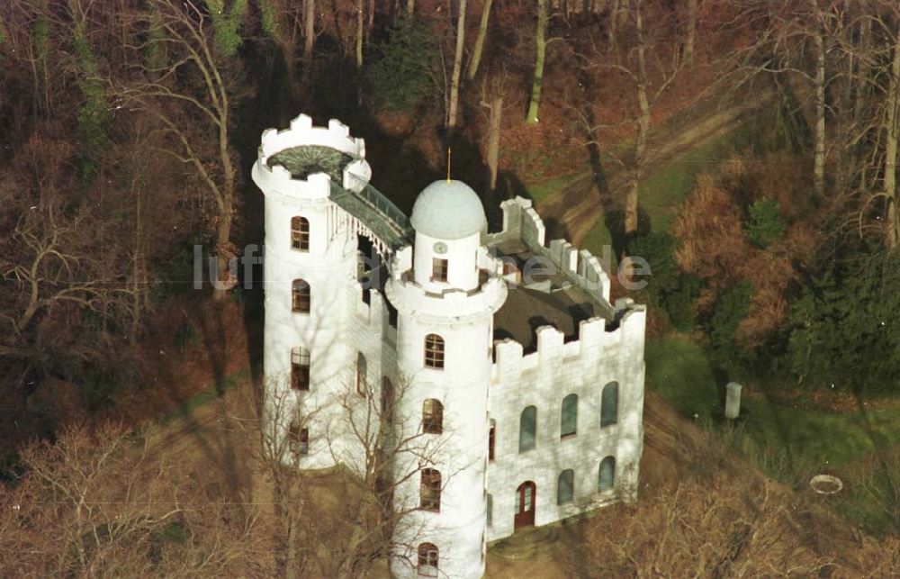 Berlin aus der Vogelperspektive: 12.02.95 Schloss auf der Pfaueninsel am Wannsee