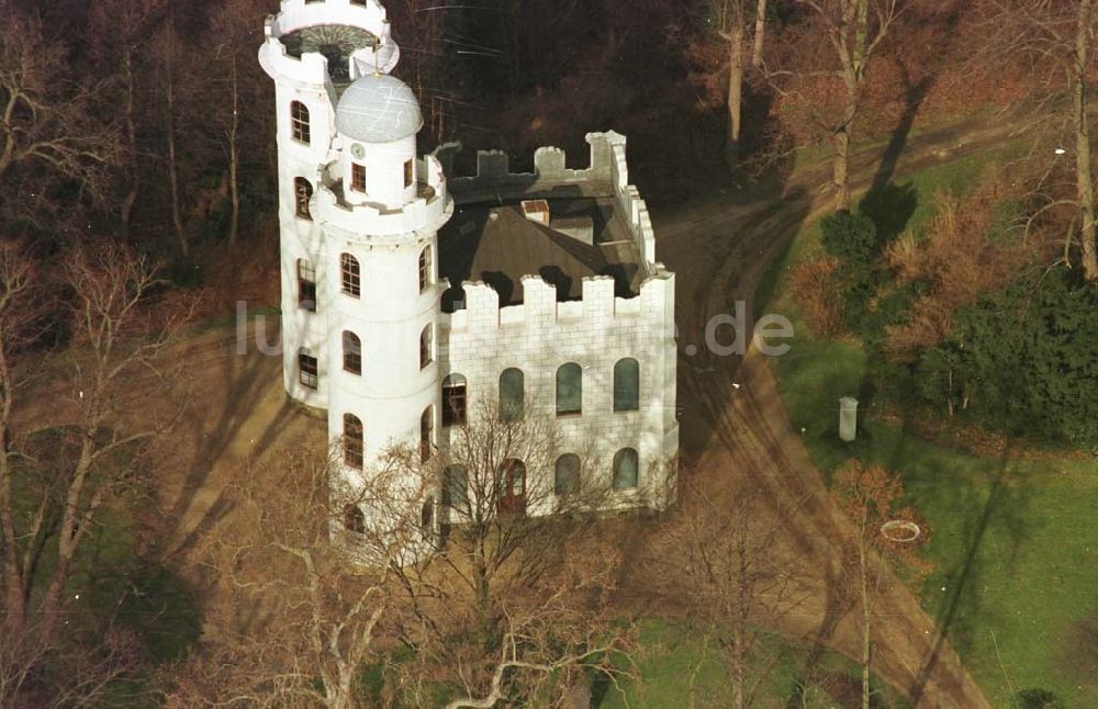 Luftaufnahme Berlin - 12.02.95 Schloss auf der Pfaueninsel am Wannsee