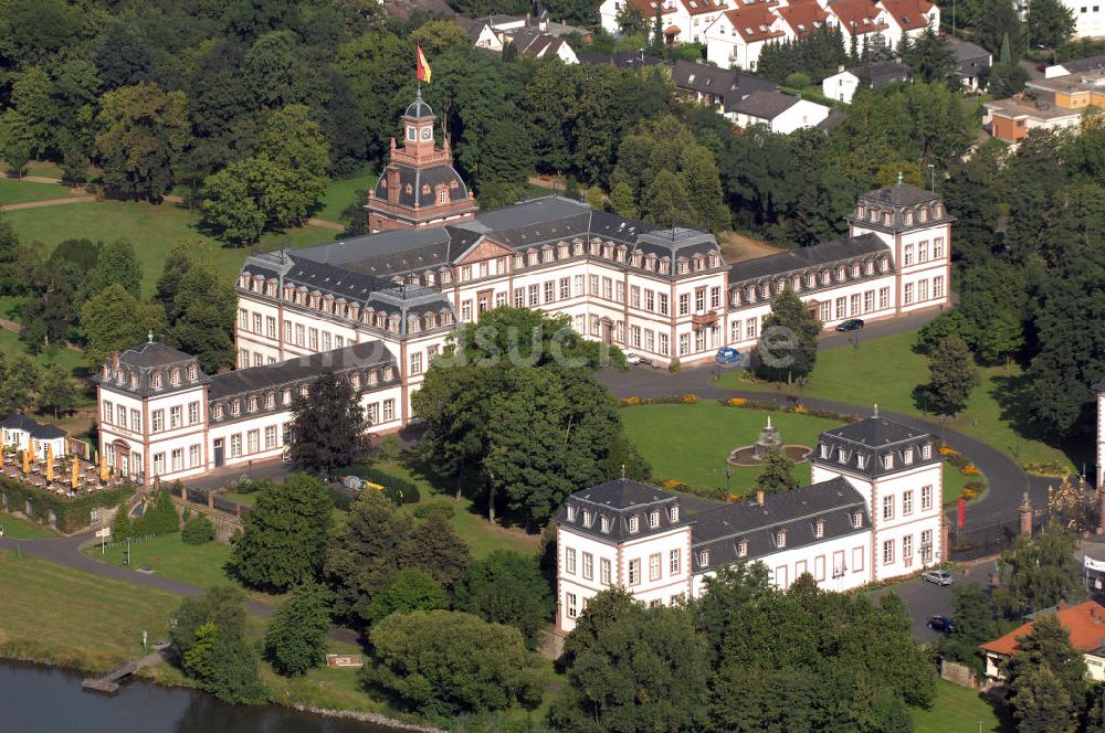 Hanau von oben - Schloss Philippsruhe