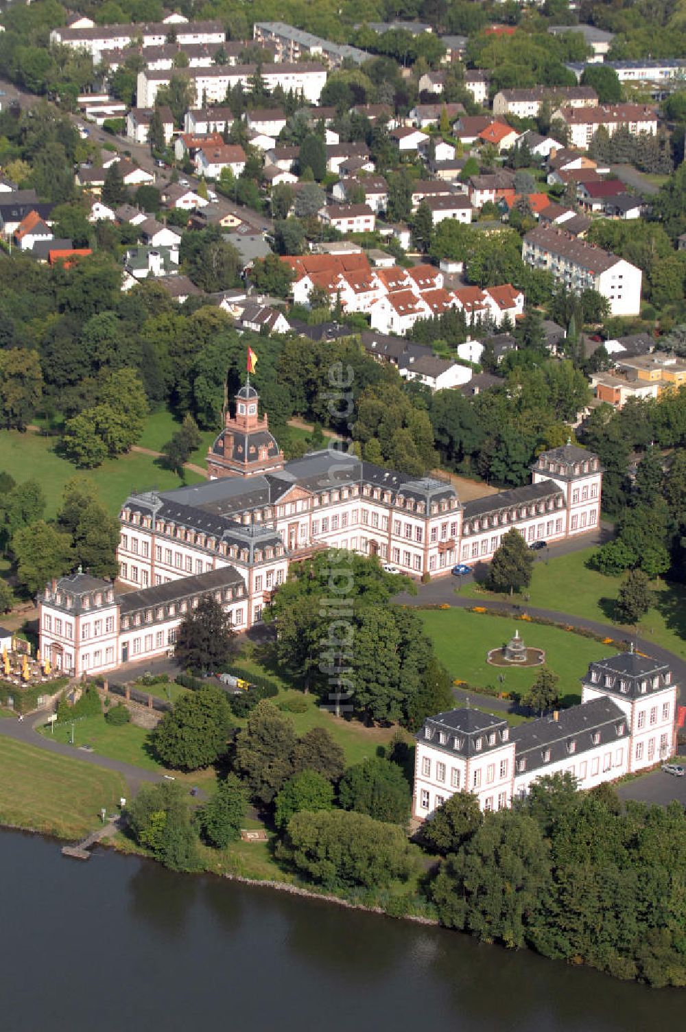 Luftaufnahme Hanau - Schloss Philippsruhe