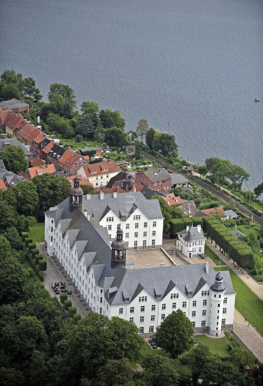 Plön aus der Vogelperspektive: Schloss Plön