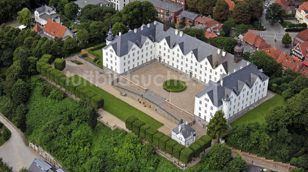 Plön von oben - Schloss Plön