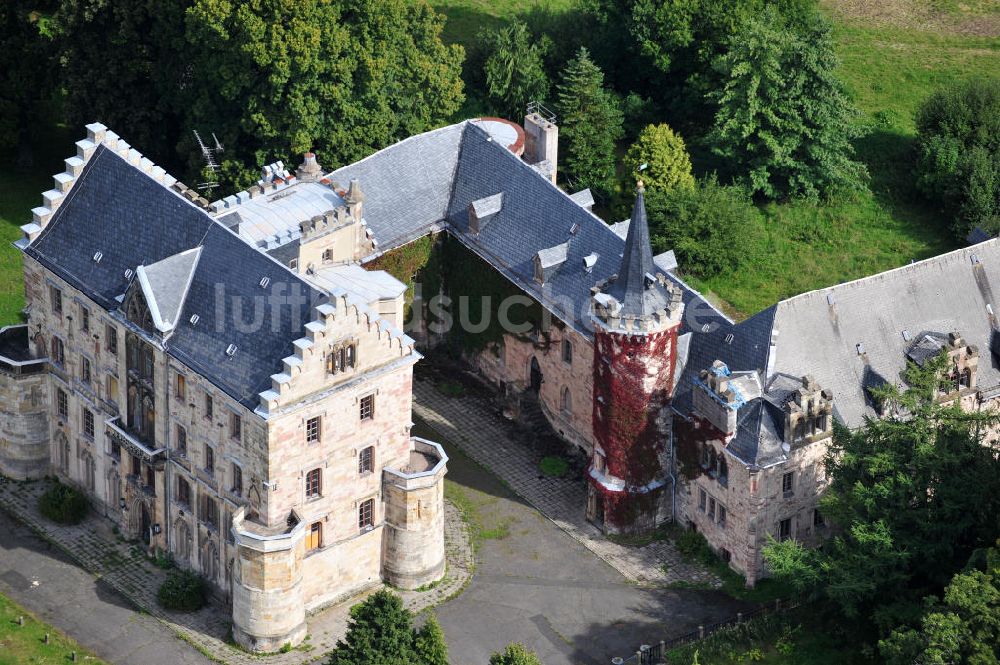 Luftbild Friedrichroda / Thüringen OT Reinhardtsbrunn - Schloss Reinhardsbrunn in Friedrichroda im Thüringer Wald