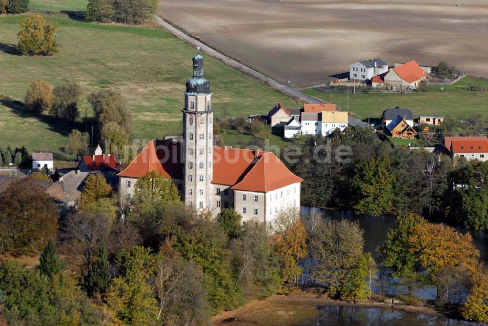 Bad Schmiedeberg von oben - Schloss Reinharz