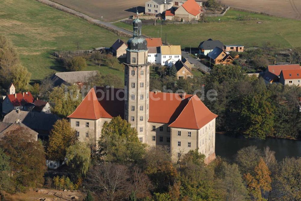 Bad Schmiedeberg aus der Vogelperspektive: Schloss Reinharz