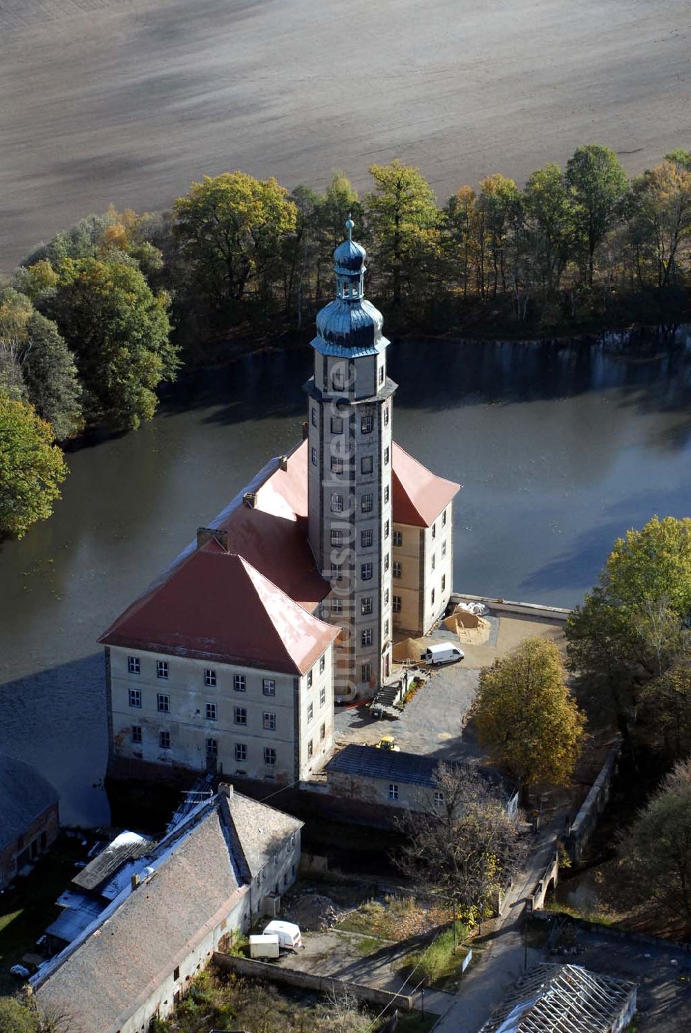 Luftaufnahme Bad Schmiedeberg - Schloss Reinharz