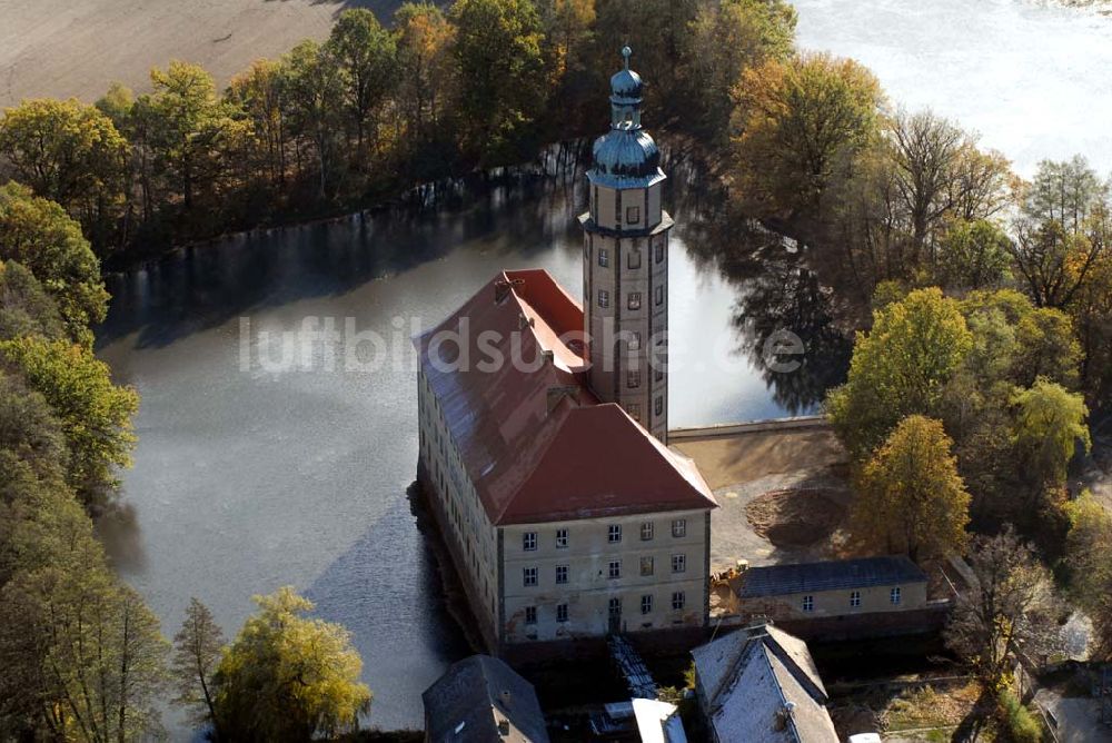 Bad Schmiedeberg aus der Vogelperspektive: Schloss Reinharz