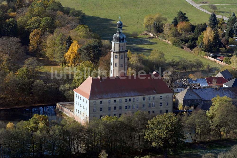 Bad Schmiedeberg aus der Vogelperspektive: Schloss Reinharz