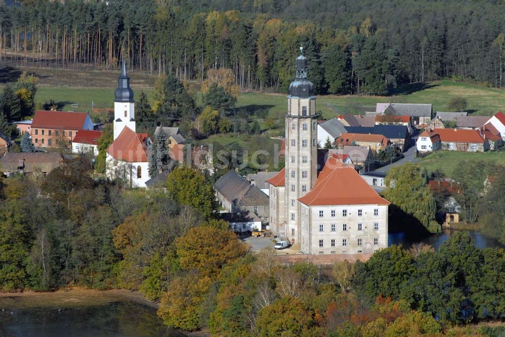 Luftbild Bad Schmiedeberg - Schloss Reinharz