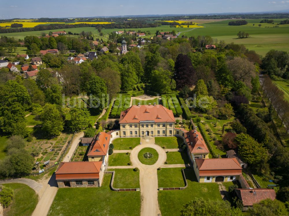 Luftbild Königshain - Schloß Renaissanceschloß Königshain in Königshain im Bundesland Sachsen, Deutschland