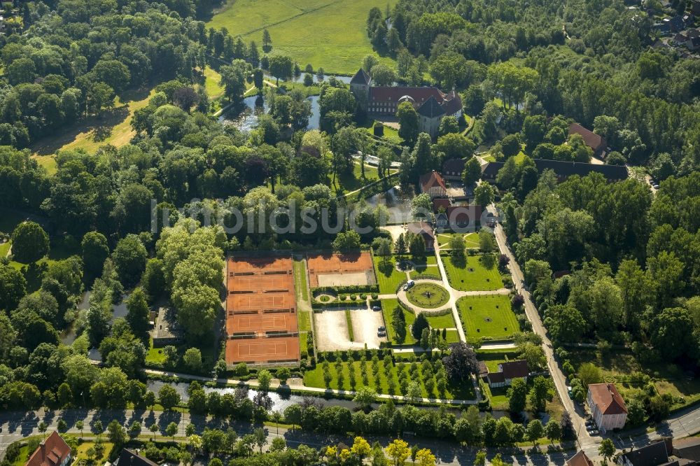 Luftaufnahme Rheda-Wiedenbrück - Schloss Rheda in Rheda-Wiedenbrück im Bundesland Nordrhein-Westfalen