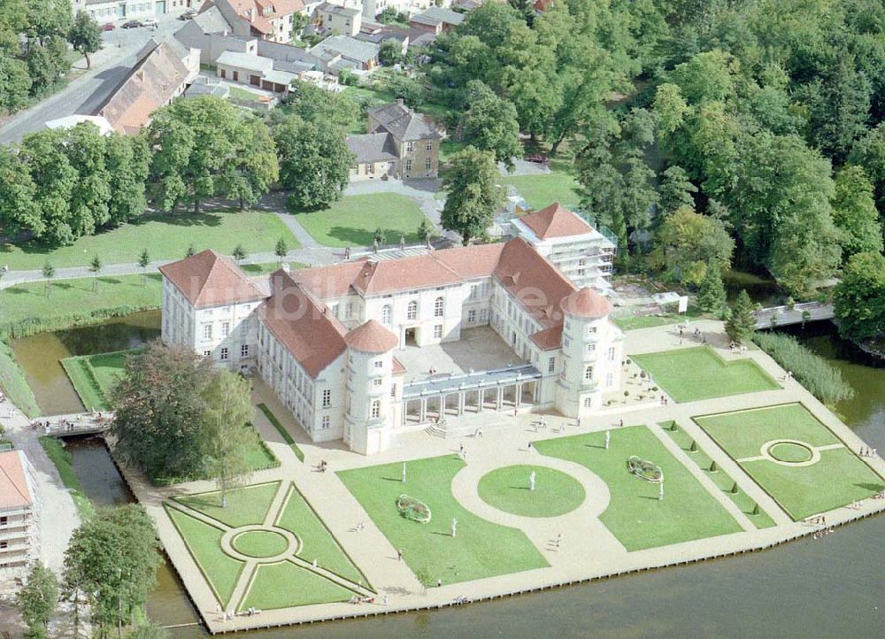 Luftaufnahme Rheinsberg / BRB - Schloß Rheinsberg in Rheinsberg im Bundesland Brandenburg.