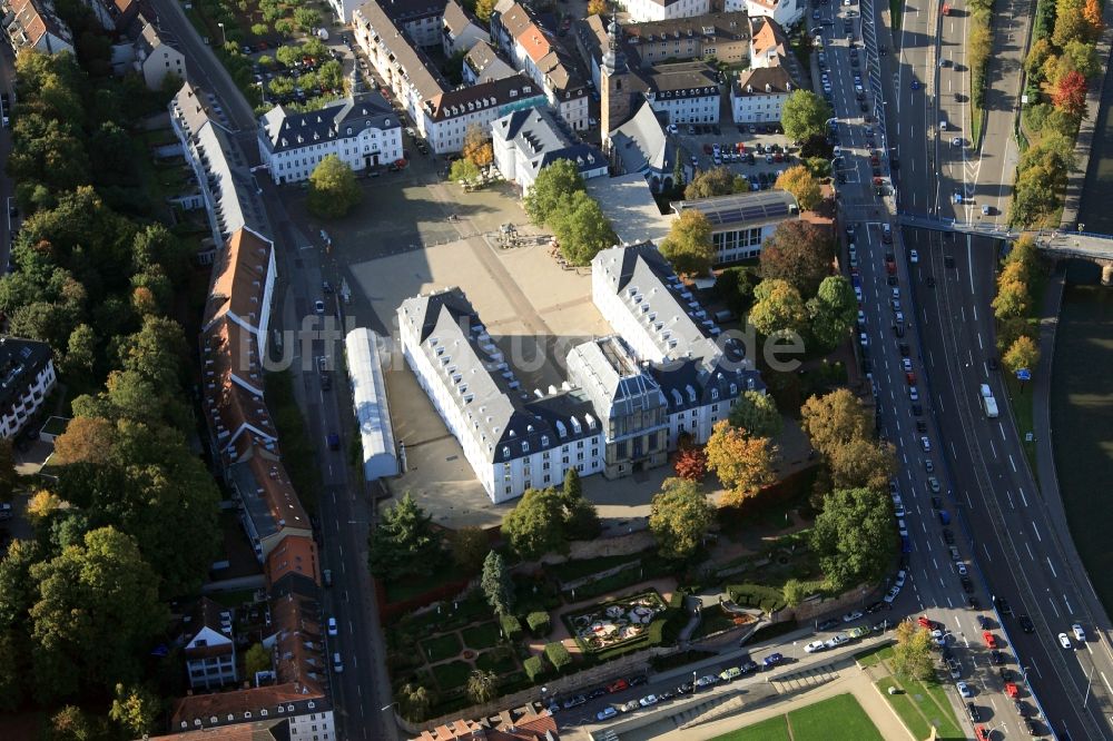 Luftbild Saarbrücken - Schloss Saarbrücken in Saarbrücken im Bundesland Saarland