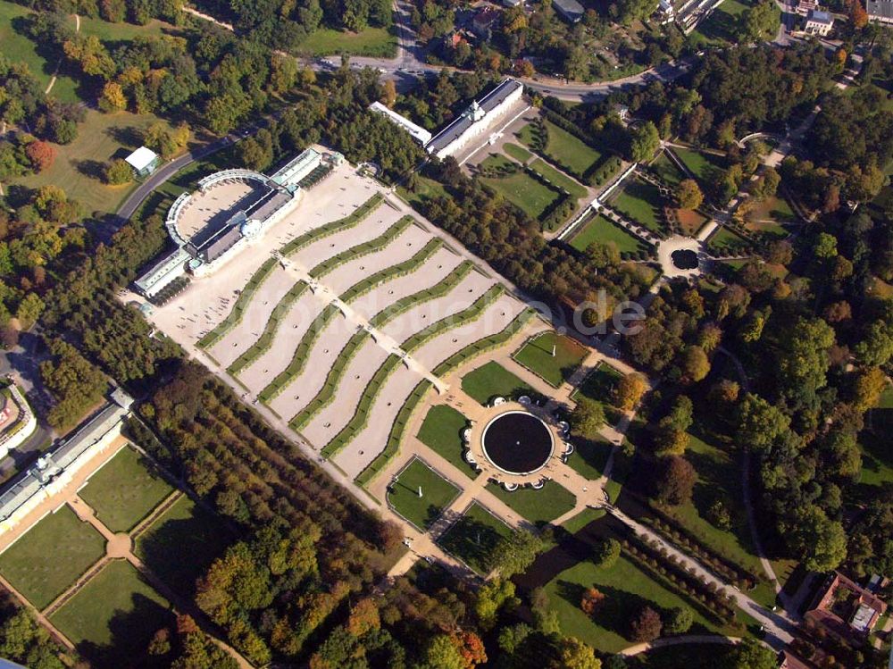 Potsdam aus der Vogelperspektive: Schloss Sanssouci