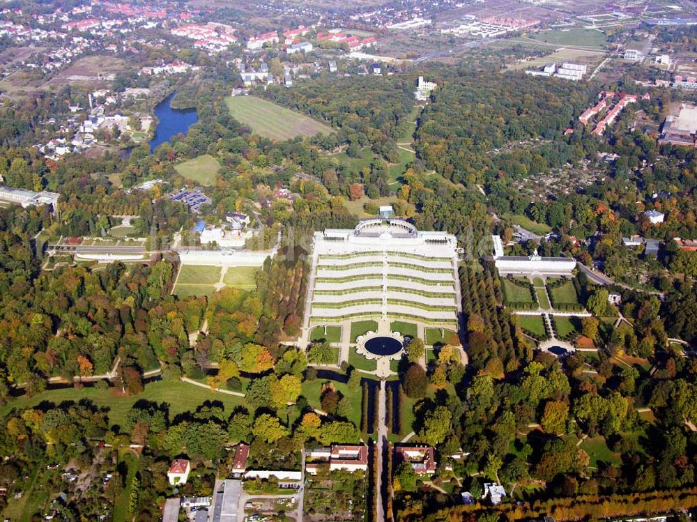 Luftaufnahme Potsdam - Schloss Sanssouci