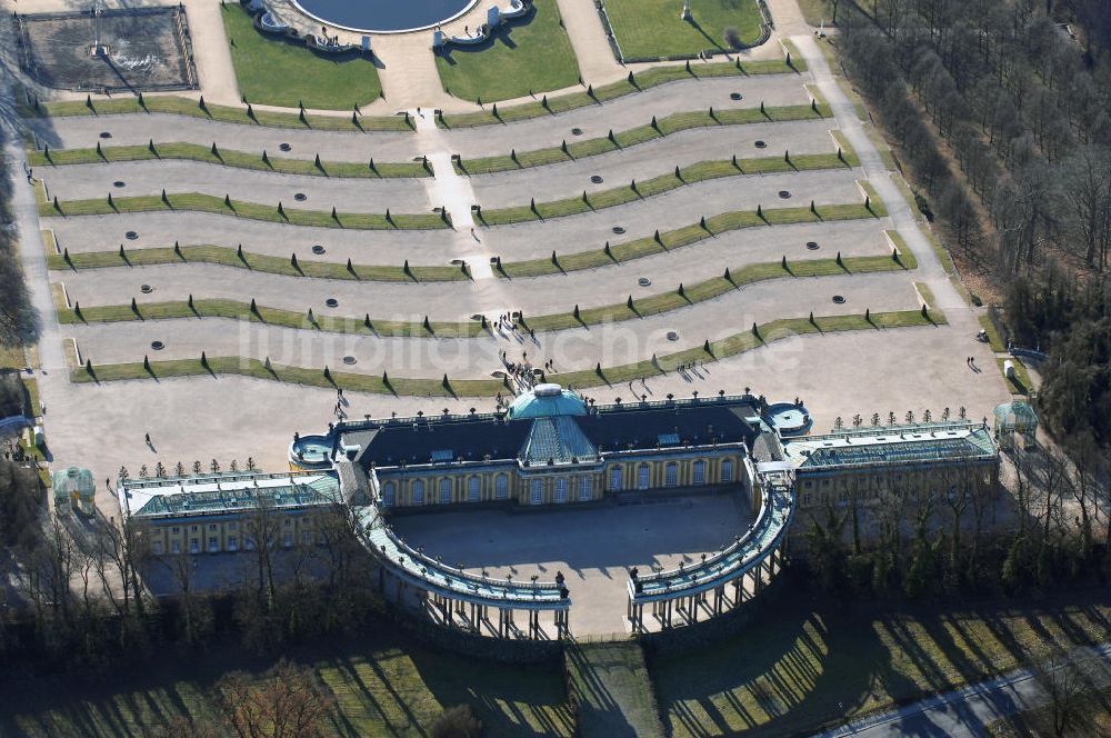 Luftbild Potsdam - Schloss Sanssouci zu Potsdam