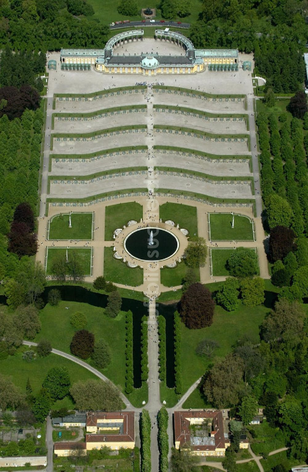 Luftbild Potsdam - Schloss Sanssouci Potsdam