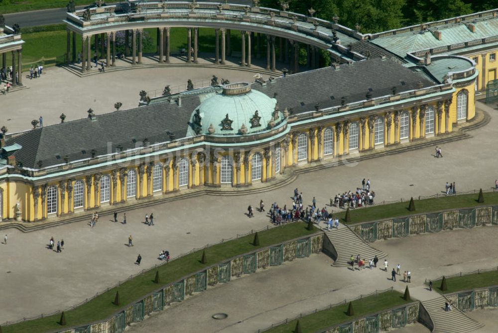 Potsdam von oben - Schloss Sanssouci Potsdam