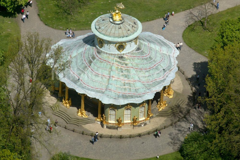 Potsdam aus der Vogelperspektive: Schloss Sanssouci Potsdam