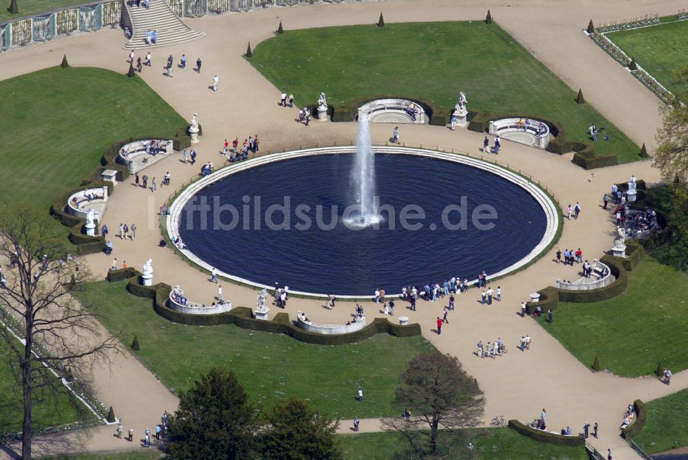 Potsdam aus der Vogelperspektive: Schloss Sanssouci Potsdam