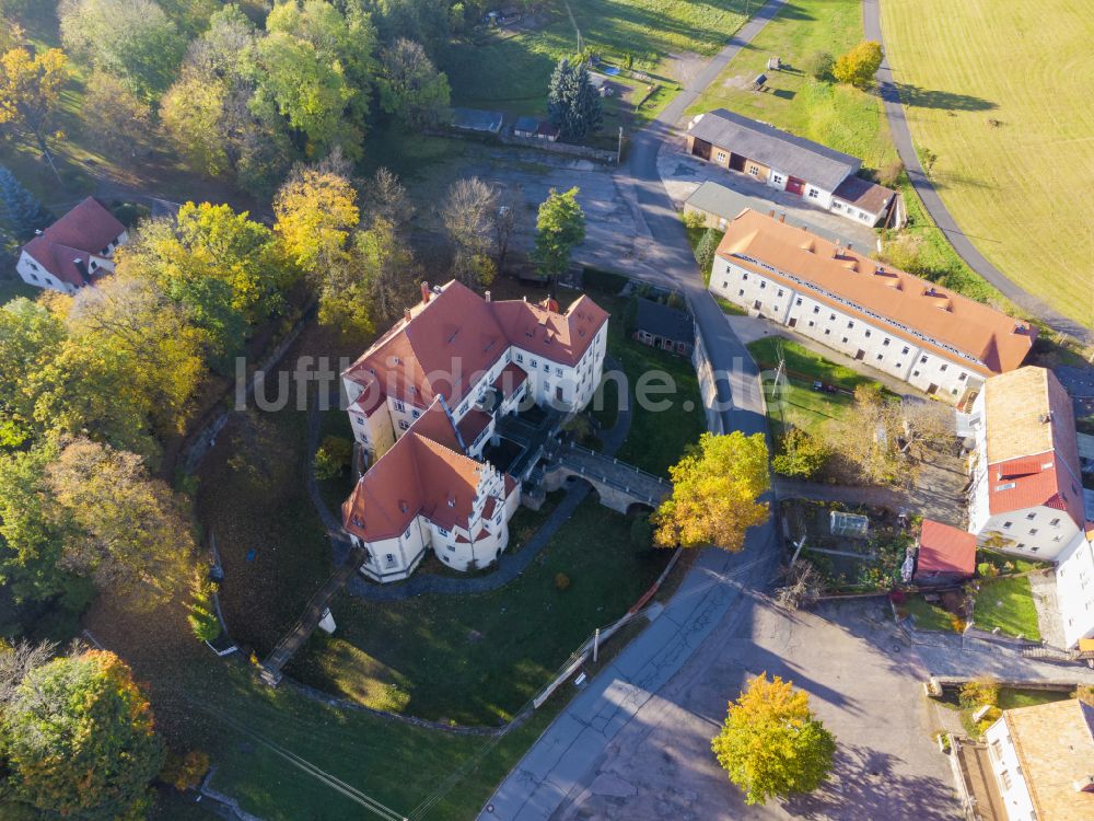 Luftbild Nossen - Schloss Schleinitz in Nossen im Bundesland Sachsen, Deutschland