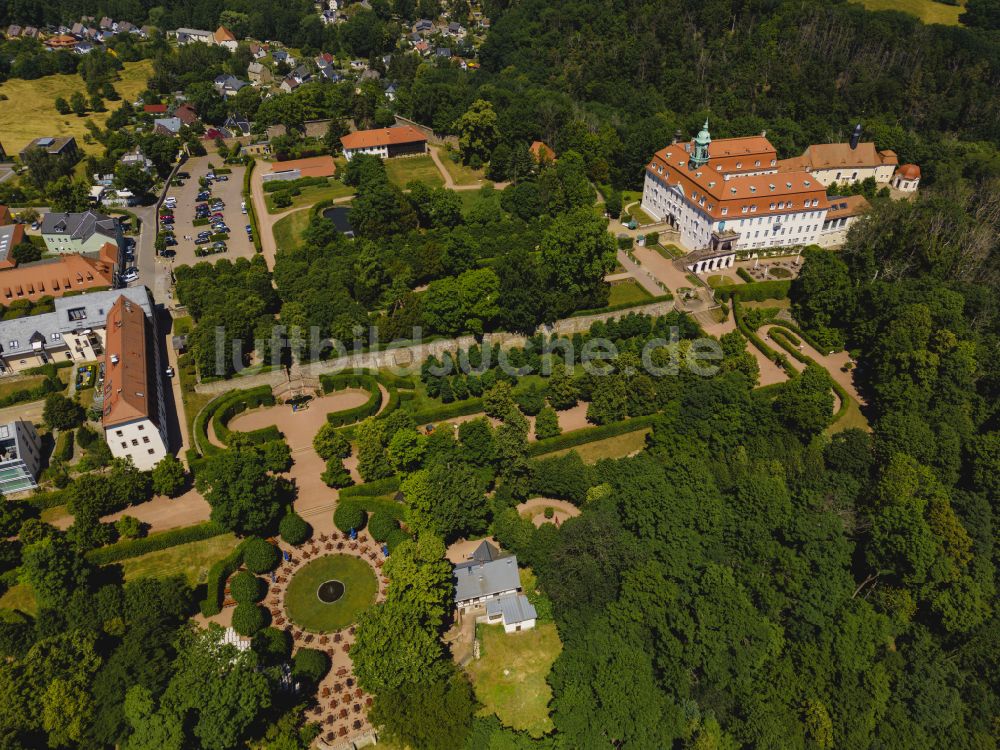 Luftbild Lichtenwalde - Schloss Schloss und Park Lichtenwalde in Lichtenwalde im Bundesland Sachsen, Deutschland