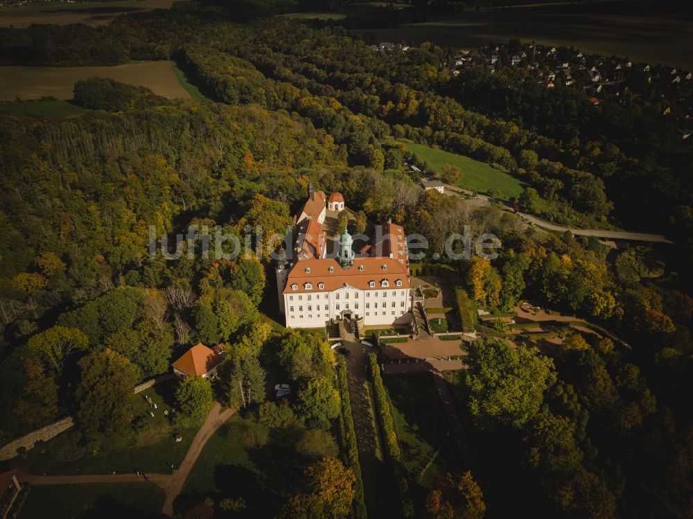 Luftbild Lichtenwalde - Schloss Schloss und Park Lichtenwalde in Lichtenwalde im Bundesland Sachsen, Deutschland