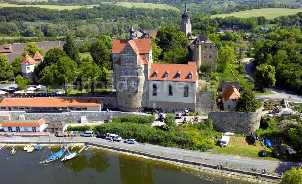 Luftaufnahme Seegebiet Mansfelder Land OT See - Schloss Seeburg im Seegebiet Mansfelder Land im Bundesland Sachsen-Anhalt