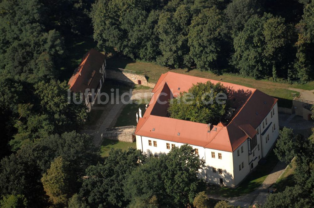 Senftenberg von oben - Schloss Senftenberg