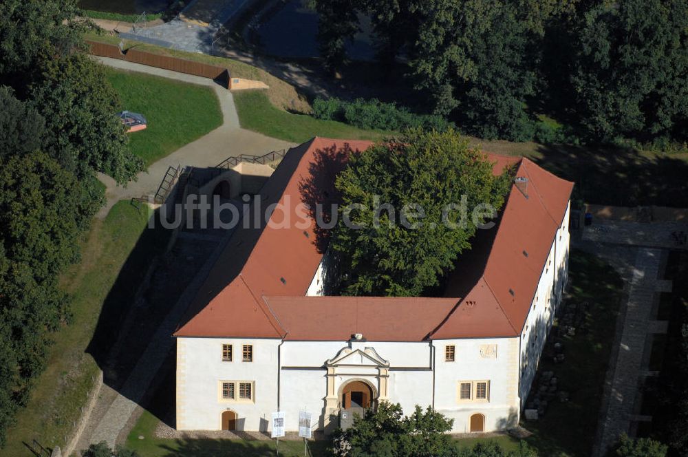 Senftenberg von oben - Schloss Senftenberg